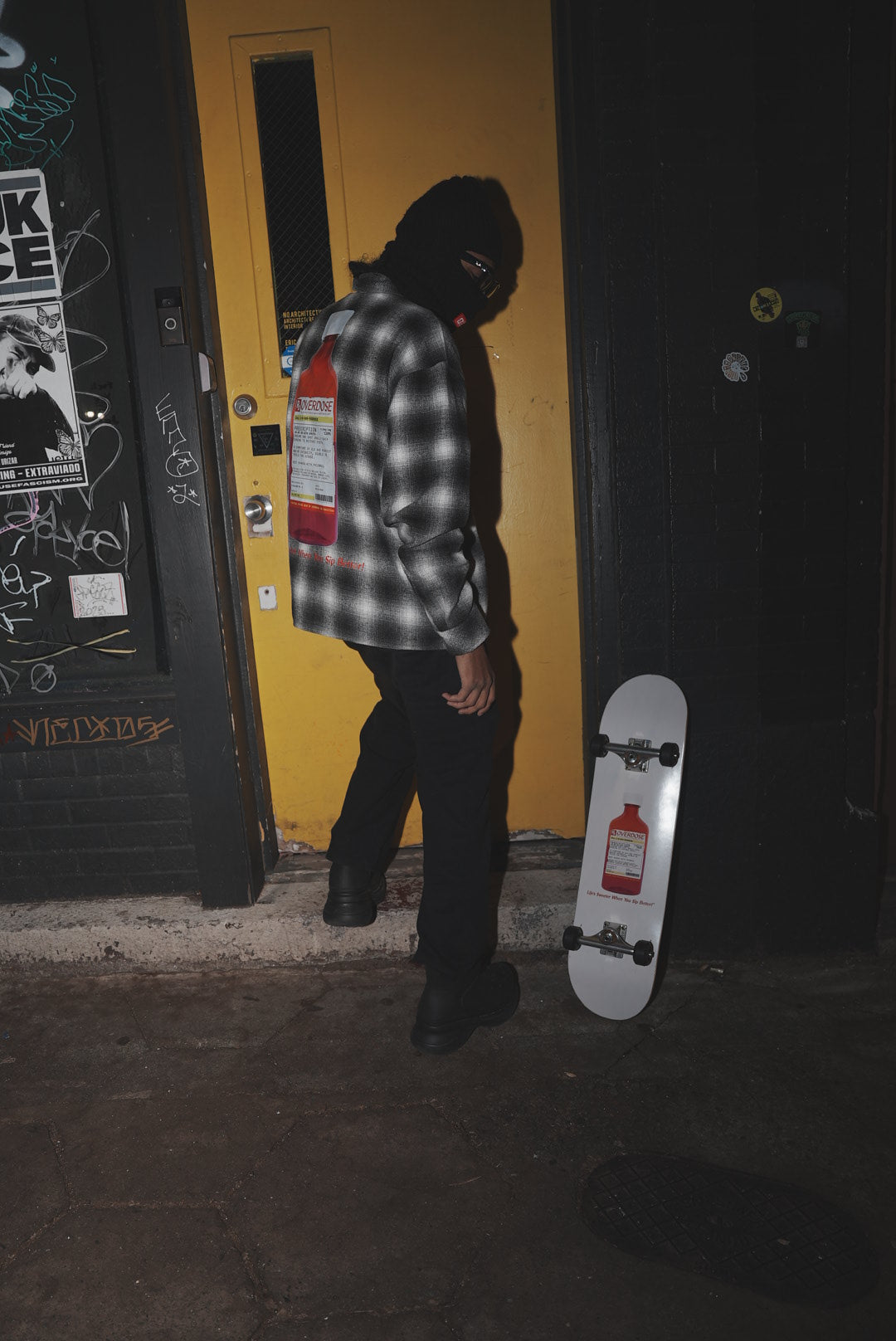 OVERDOSE Checkerboard Flannel