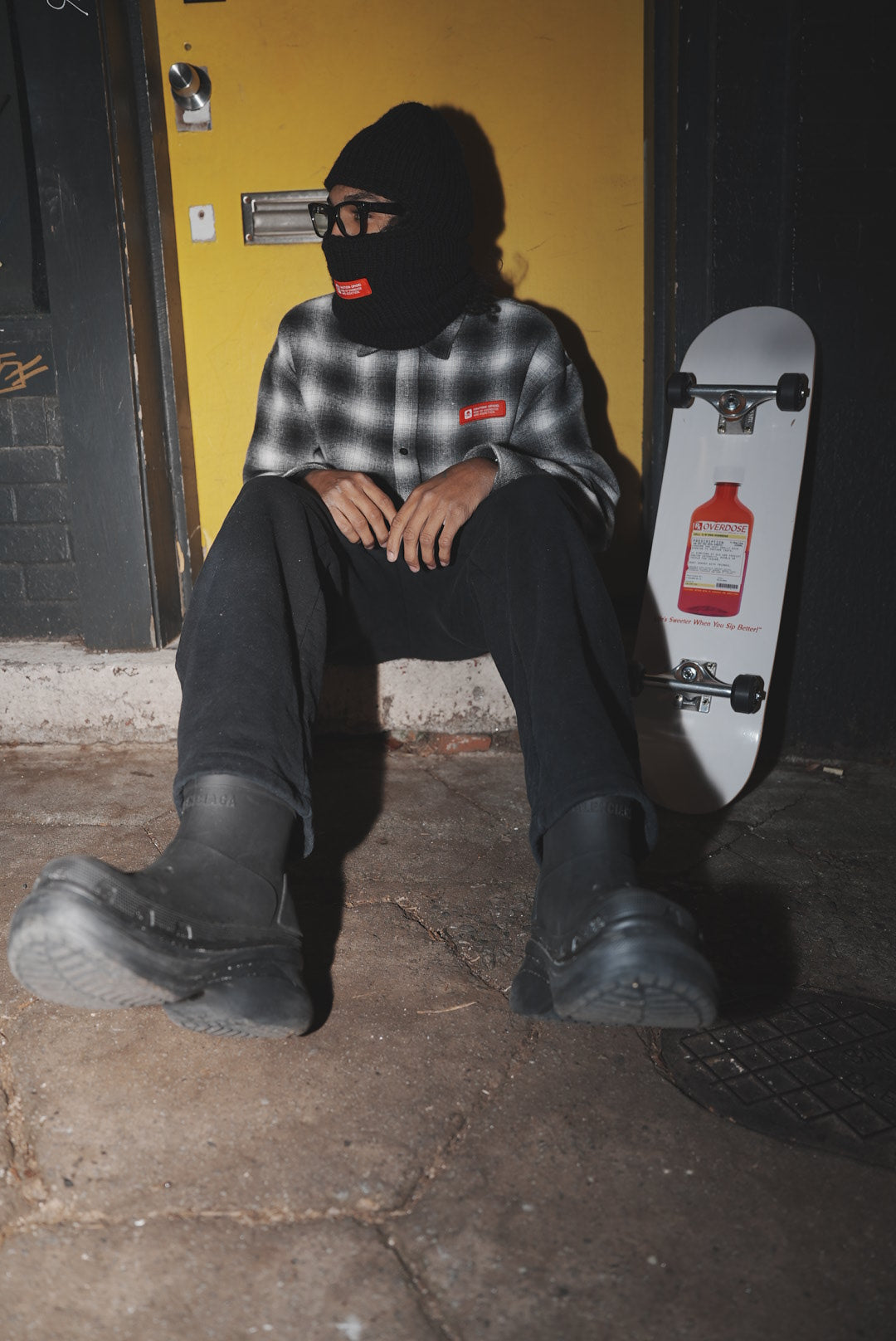 OVERDOSE Checkerboard Flannel