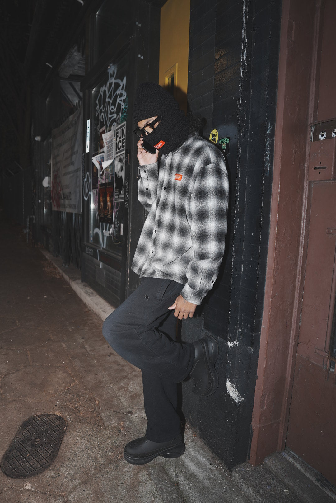 OVERDOSE Checkerboard Flannel