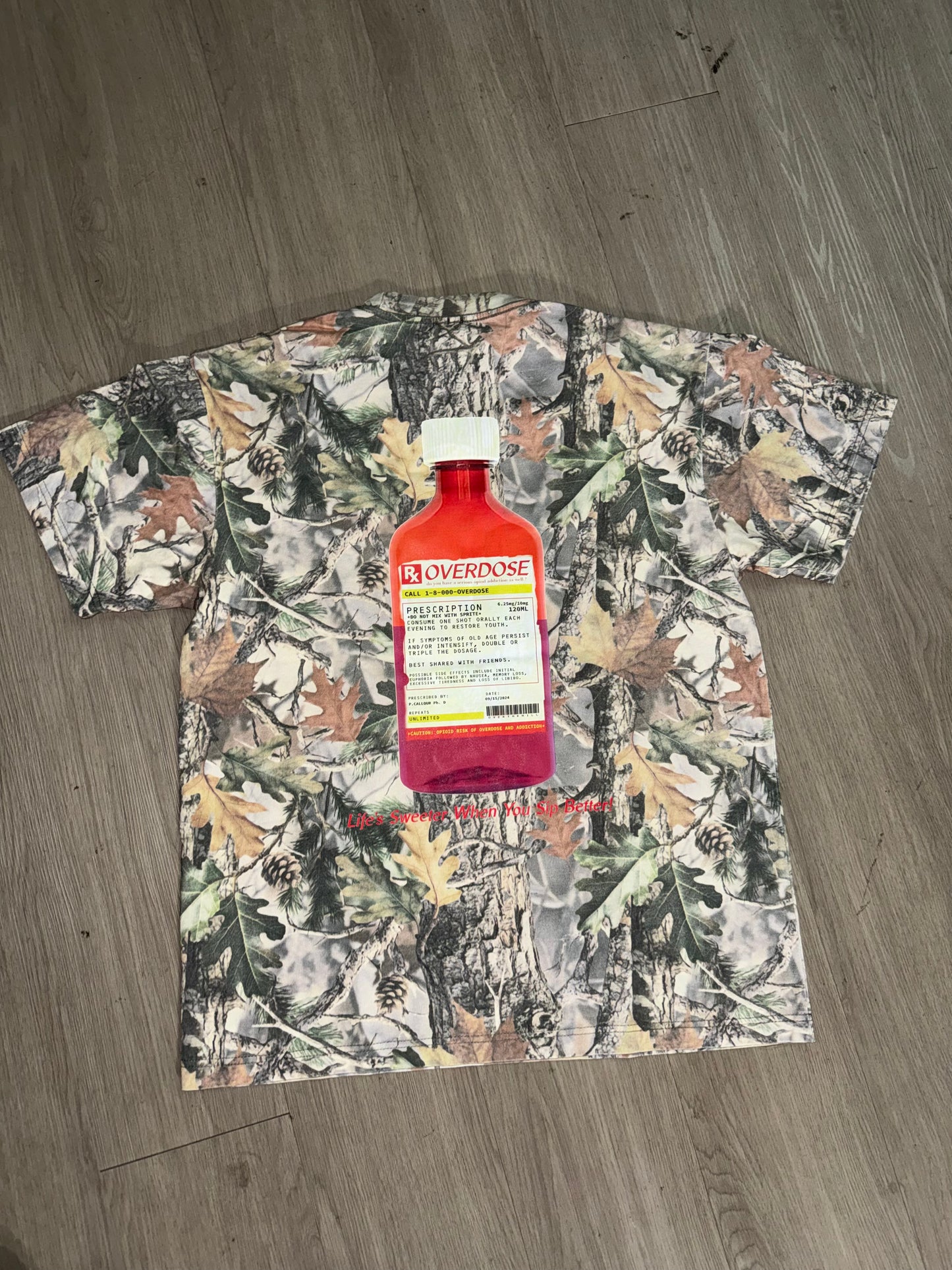 Overdose Woodland camo tee