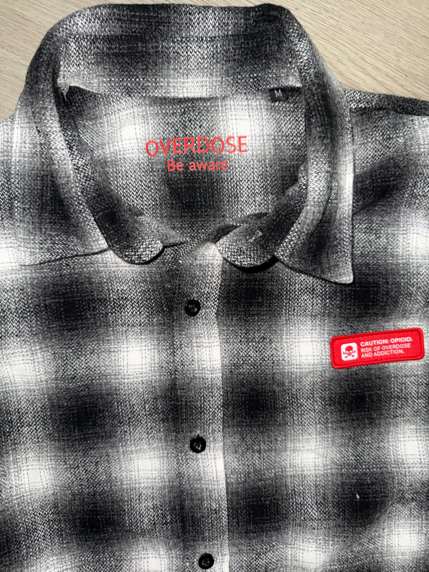 OVERDOSE Checkerboard Flannel