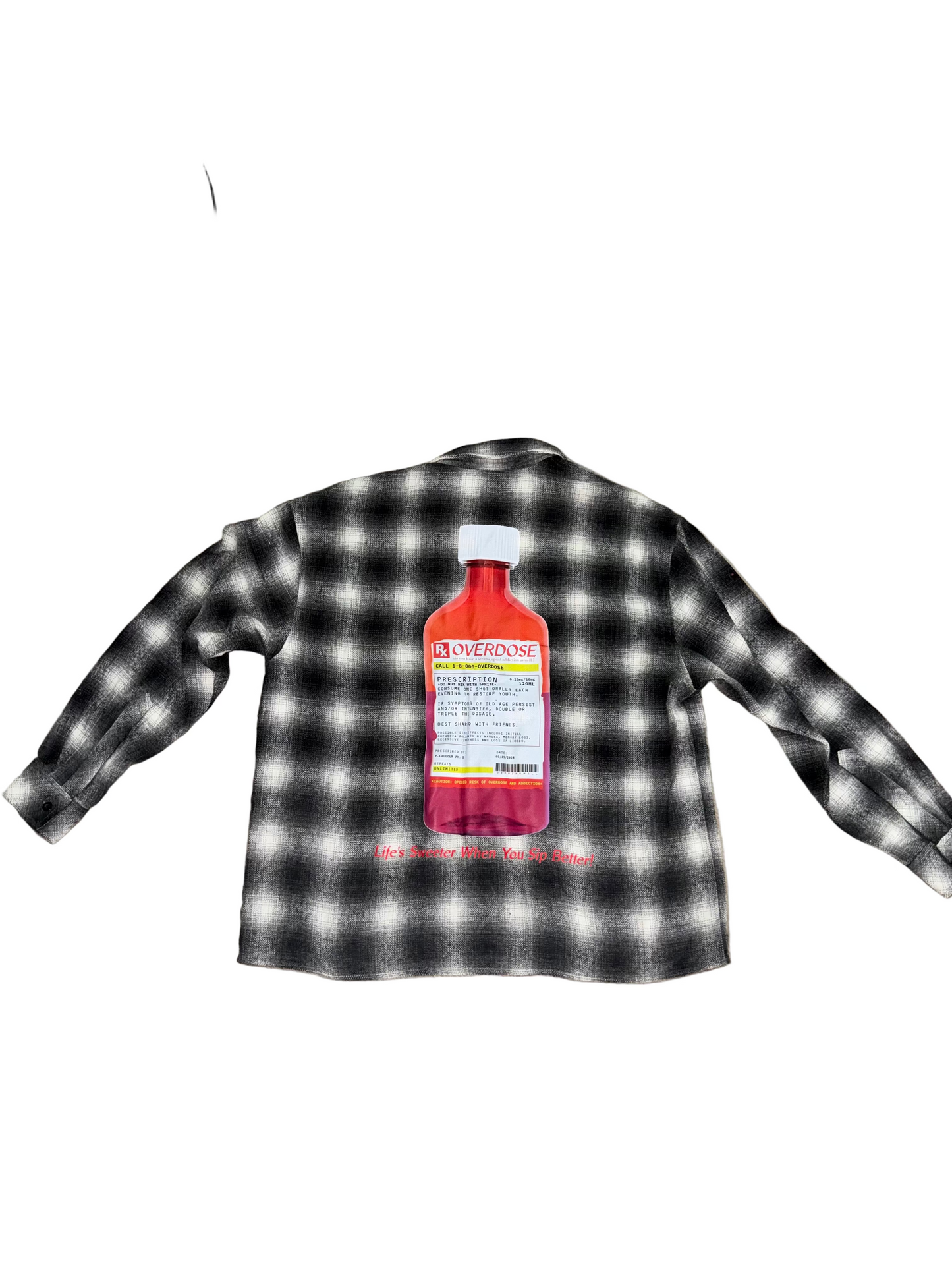 OVERDOSE Checkerboard Flannel